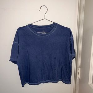 Blue cropped aerie tshirt